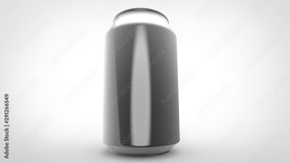 Can soda mock up 3d illustration Realistic render angle view clear white background Can soda mock up 3d illustration Realistic render angle view clear white background