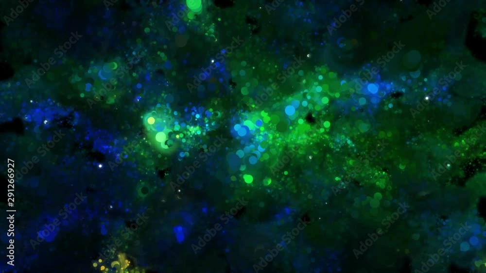Motion of particles. Abstract background.