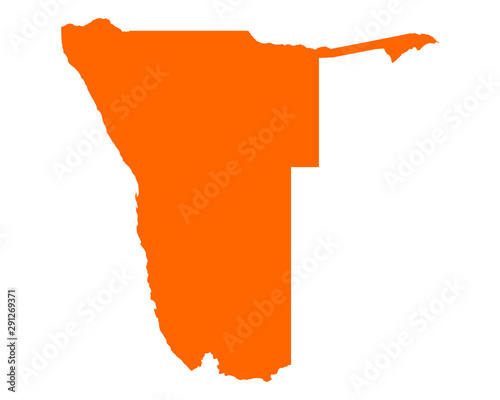 Karte von Namibia