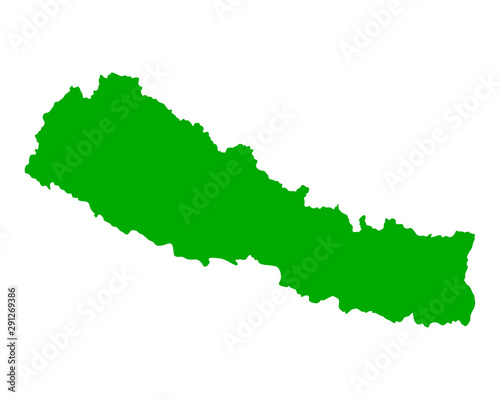 Karte von Nepal