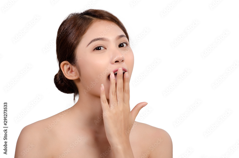 Beautiful Woman Face. Beautiful Spa Woman Touching her Face. Beautiful Woman Face. Beautiful Spa Woman Touching her Face.