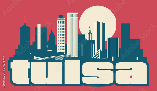 Tulsa Oklahoma USA skyline