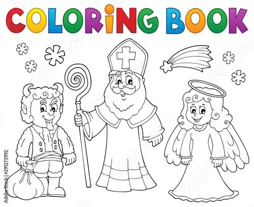Coloring book Saint Nicholas Day theme 2