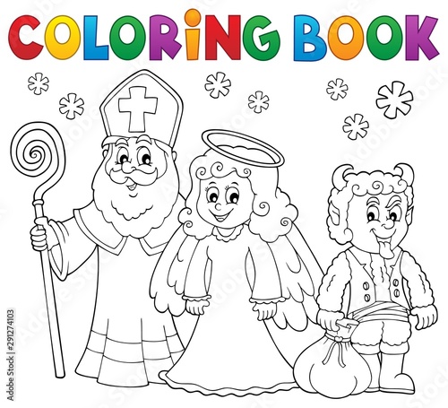 Coloring book Saint Nicholas Day theme 3
