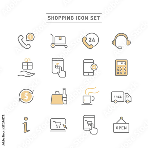 SHOPPING ICON SET