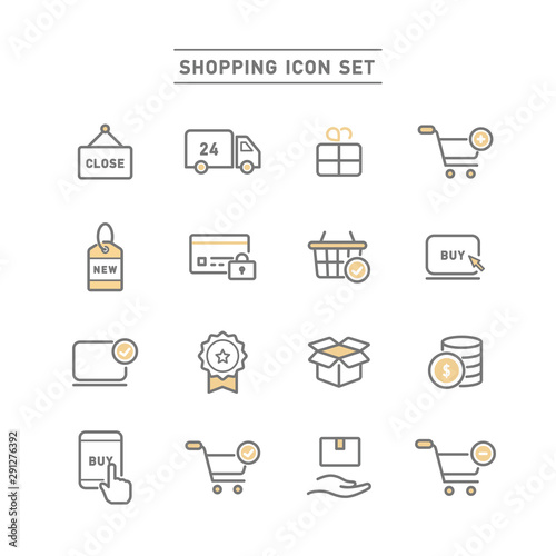 SHOPPING ICON SET