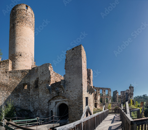 Remains of great hall and keep of the impressive Castle Kollmitz, Waldviertel photo