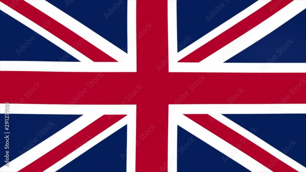 waving flag of United Kingdom waving flag of United Kingdom