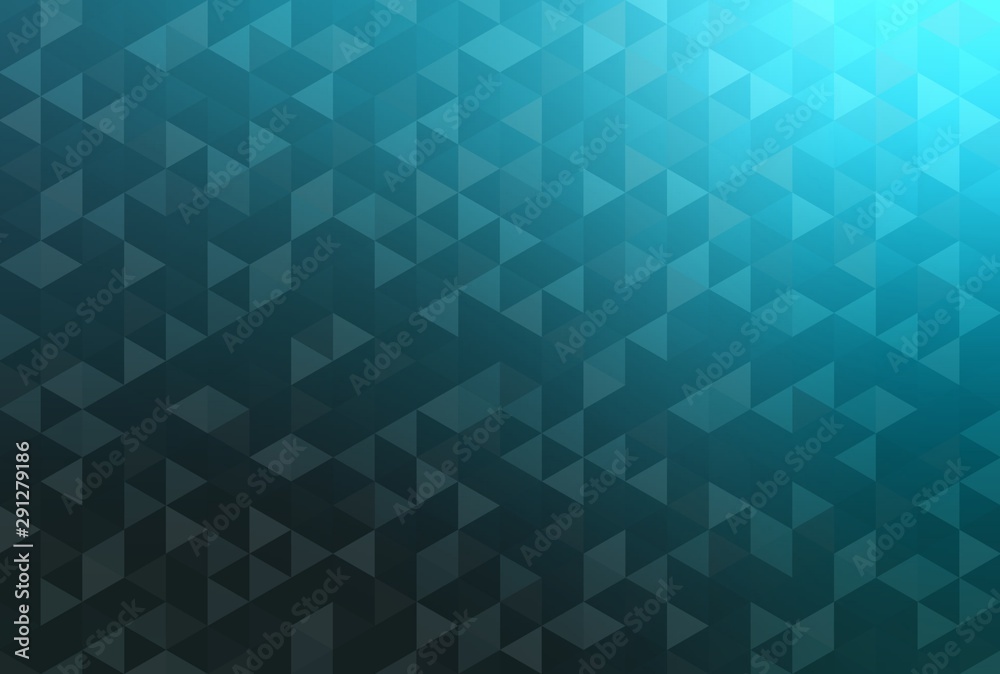Blue triangle crystals abstract background. Mosaic textured pattern. Blue triangle crystals abstract background. Mosaic textured pattern.