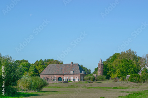 Dutch grass meadow in Ooij