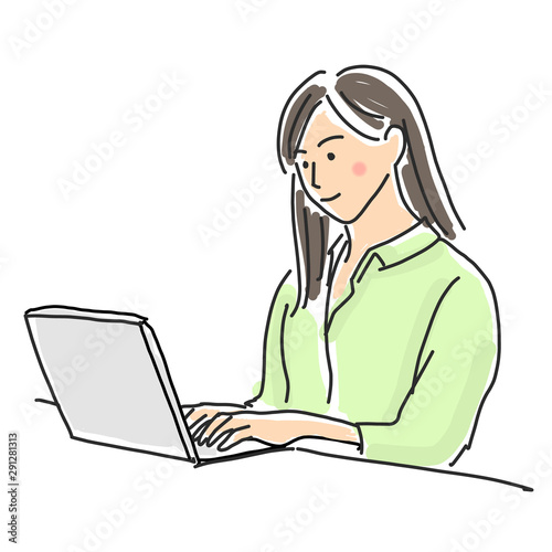 女性_パソコン