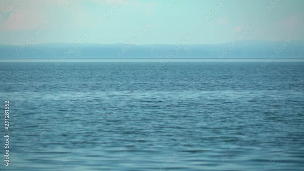Baikal lake blue in the afternoon in summer Baikal lake blue in the afternoon in summer