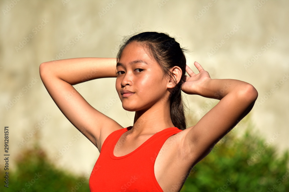 Fototapeta premium An A Posing Teenage Female