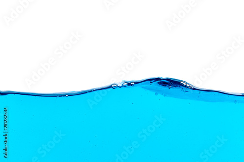The surface of the blue water