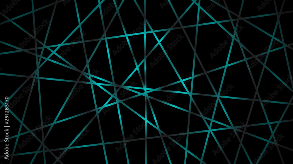 Abstract dark background of intersecting lines in light blue colors Abstract dark background of intersecting lines in light blue colors