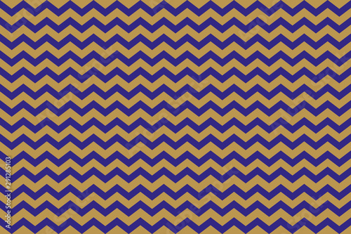 background of blue zigzag stripes on gold