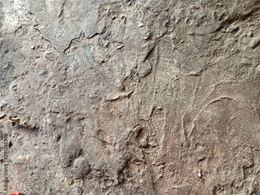 the rough and dirty cement floor with dust and stain the rough and dirty cement floor with dust and stain