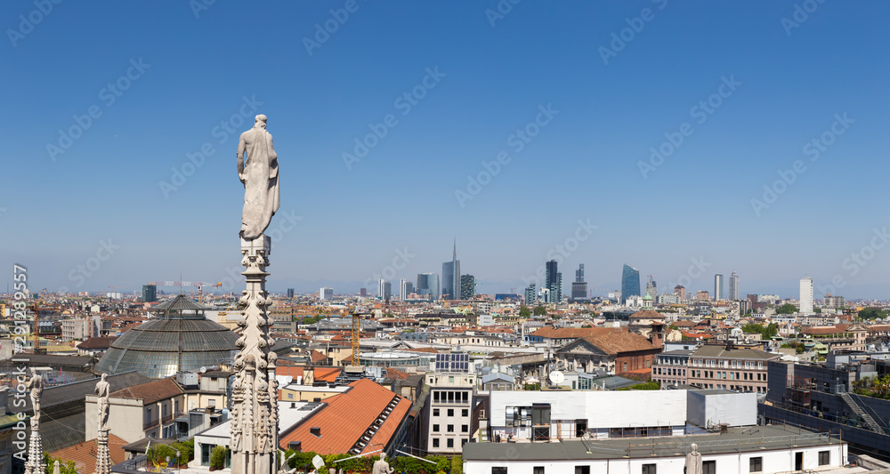 Milan vue des toits
