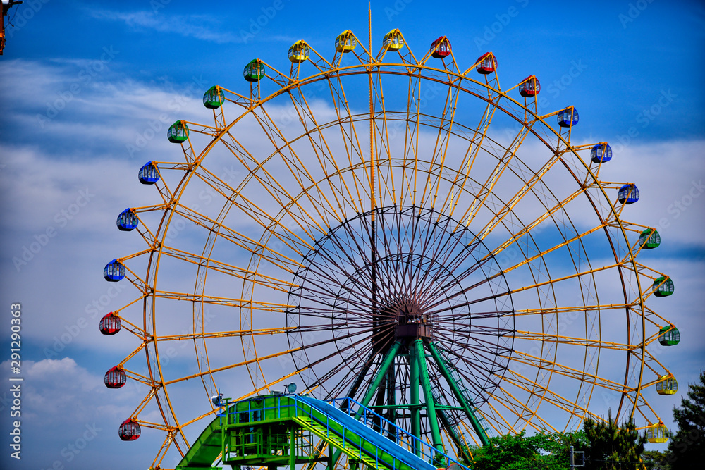 Ferris wheel in Isesaki-city, Japan. Ferris wheel in Isesaki-city, Japan.