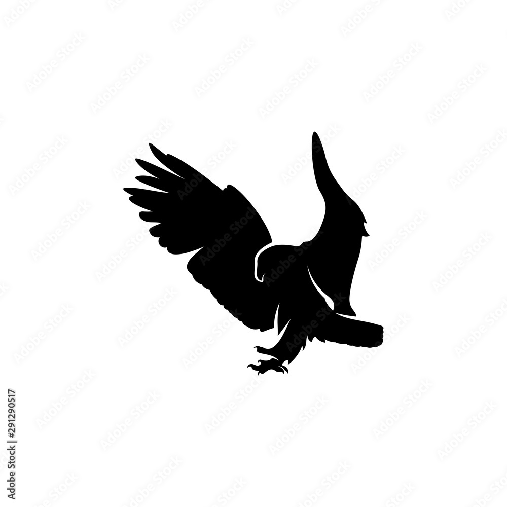 Obraz premium Eagle logo design vector. Eagle logo template illustration