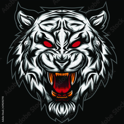 White Tiger Head