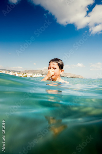 Portrait of boy in sea © bruno135_406