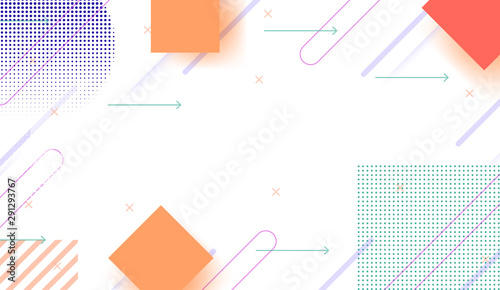 Geometric on white background concept