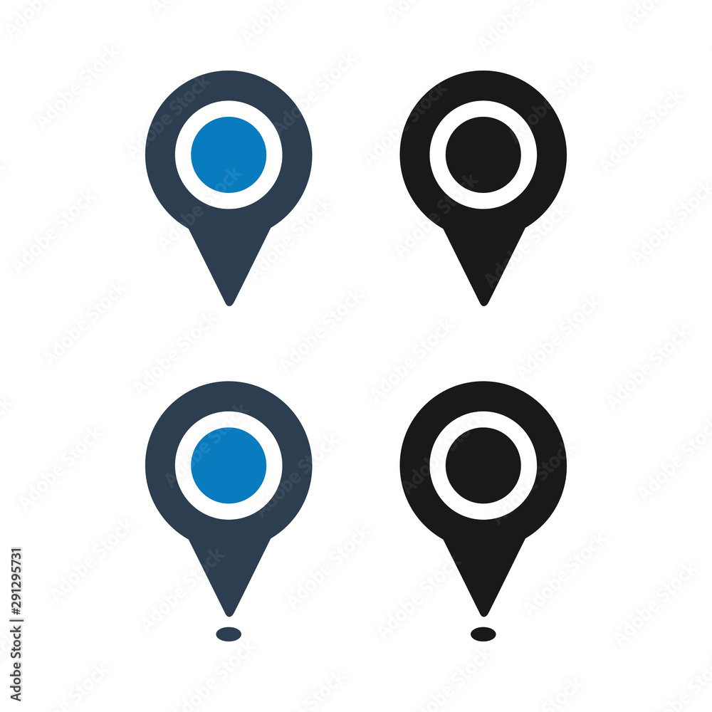 Location Icon Set. Flat style vector EPS. Location Icon Set. Flat style vector EPS.