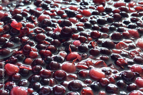 The process of  berry wort fermentation for making wine photo