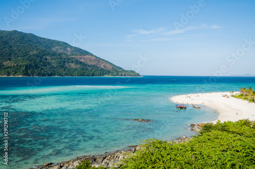 Sea Bright, beautiful at tropical island the Andaman crystal Sea, of Koh Lipe, Thailand