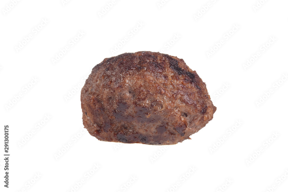 isolated cooked homemade meatball isolated cooked homemade meatball
