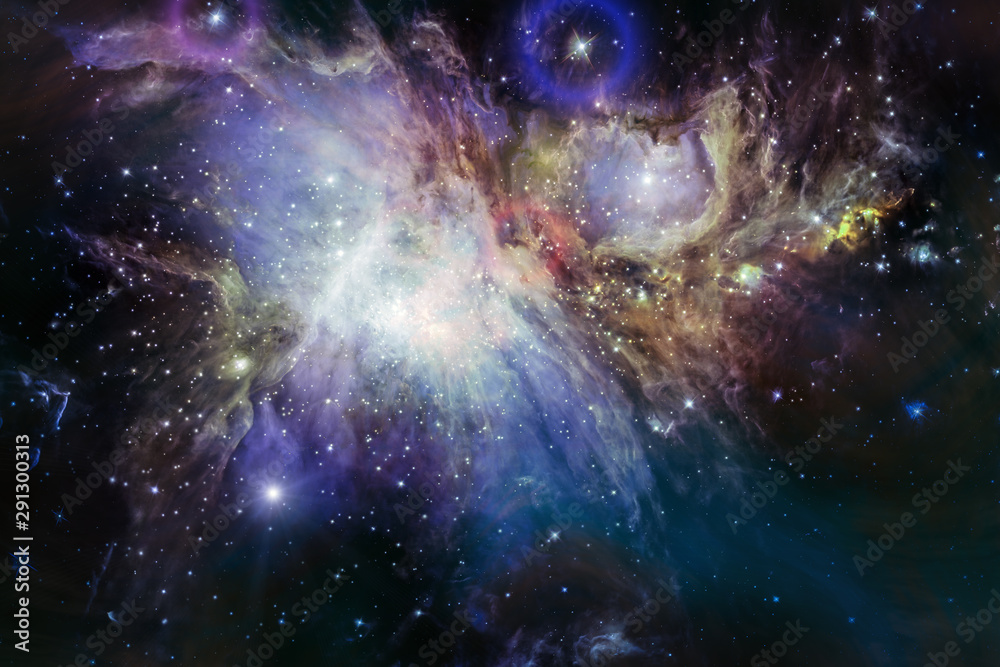 Nebula after supernova explosion. Outer space background Nebula after supernova explosion. Outer space background
