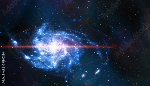 Space cosmic background of supernova galaxy explosion