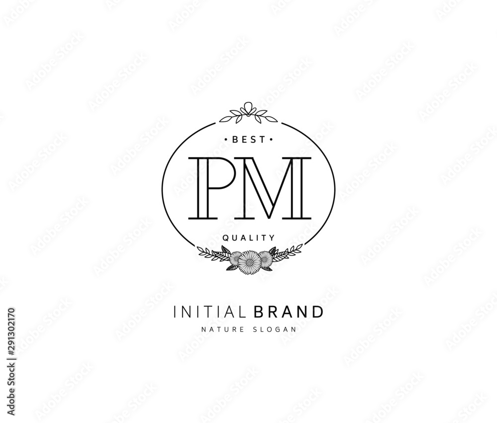 P M PM Beauty vector initial logo, handwriting logo of initial signature, wedding, fashion, jewerly, boutique, floral and botanical with creative template for any company or business. P M PM Beauty vector initial logo, handwriting logo of initial signature, wedding, fashion, jewerly, boutique, floral and botanical with creative template for any company or business.