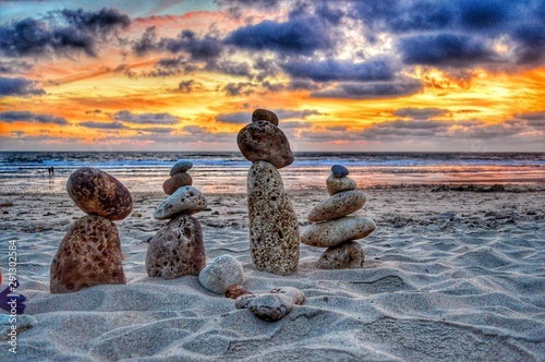 Landart de cailloux