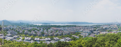 View from top of Wu Hill  Wushan   Hangzhou  China