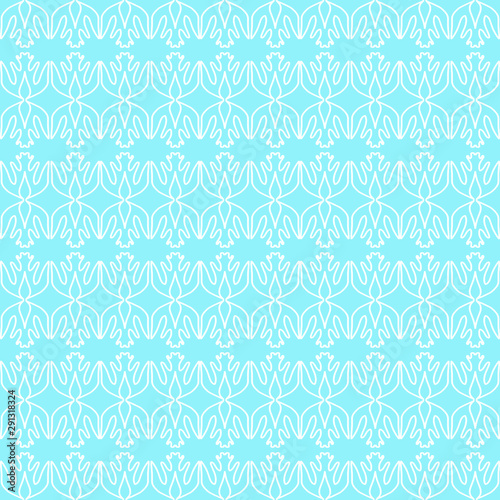 Snowflakes seamless pattern, winter background.