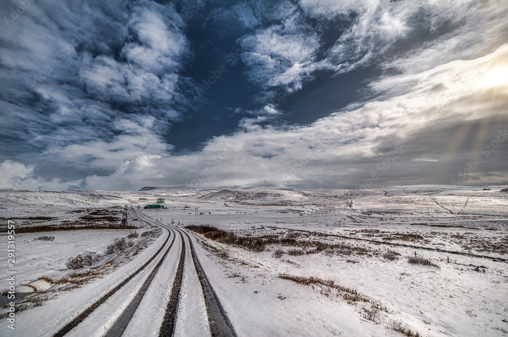 Icelandic landscape after a snowfall in Tjorneshreppur. Icelandic landscape after a snowfall in Tjorneshreppur.