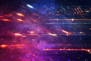 background image of bokeh light burst made from flare motion