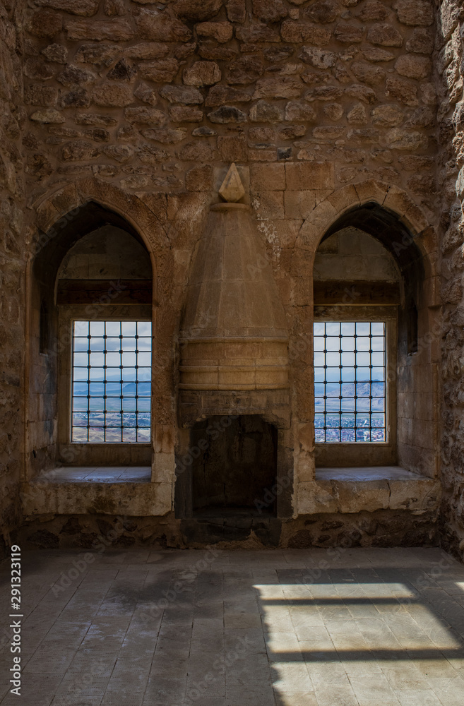 Dogubayazıt, Turkey: the hammam room in the middle of harem of the Ishak Pasha Palace, semi-ruined palace of Ottoman period (1685-1784), example of surviving historical Turkish palace
