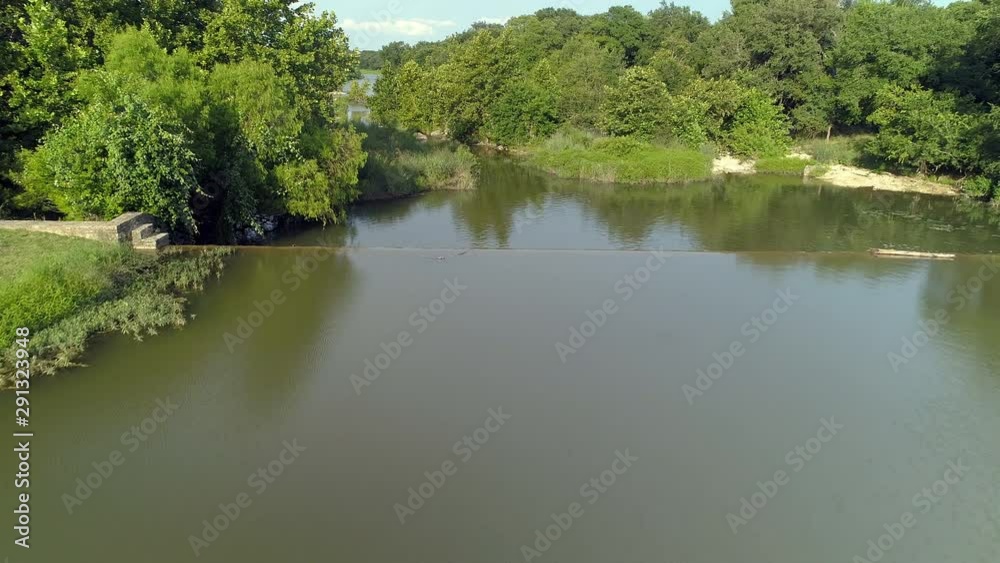 Flowing Texas Creek Aerial-Hill Country Creek Flowing Texas Creek Aerial-Hill Country Creek