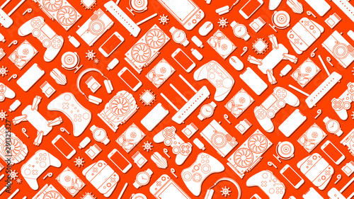 Gadgets and devices vector ...