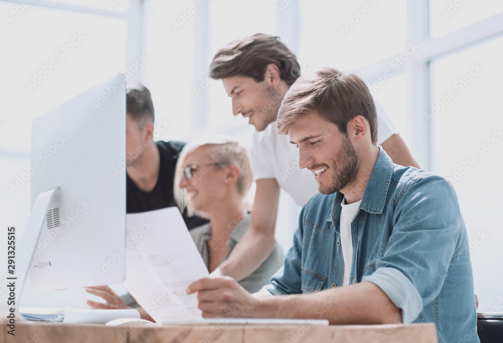 close up. a group of people working on computers. close up. a group of people working on computers.