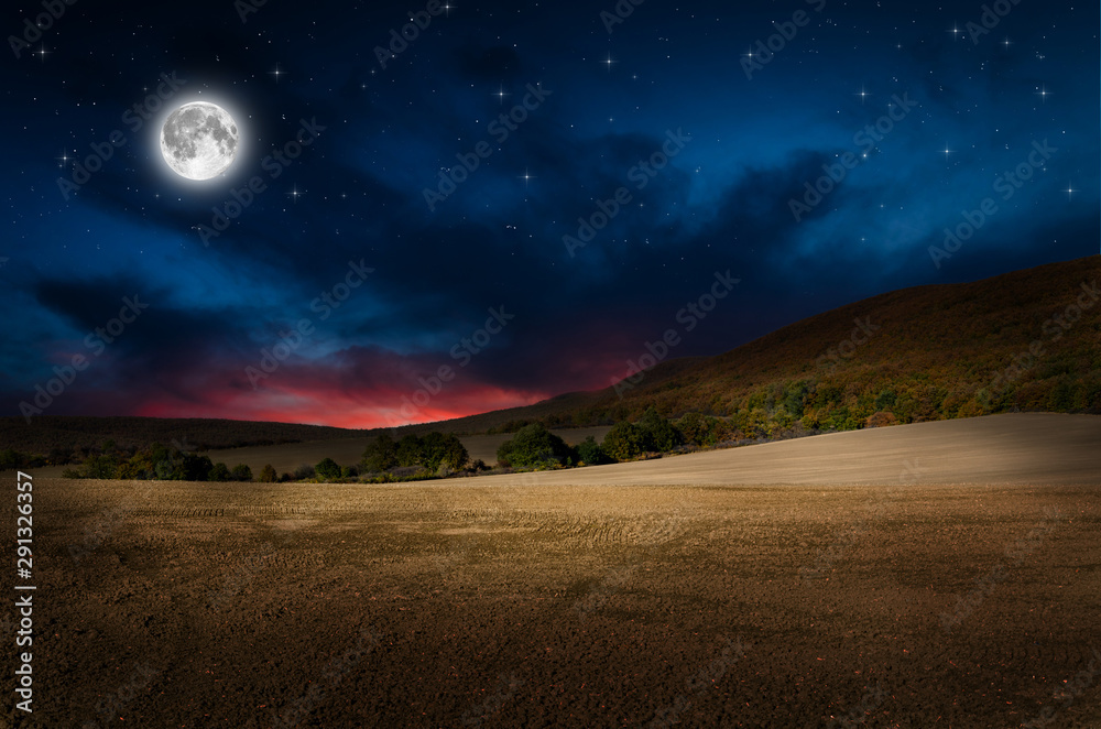 night background and full moon night background and full moon