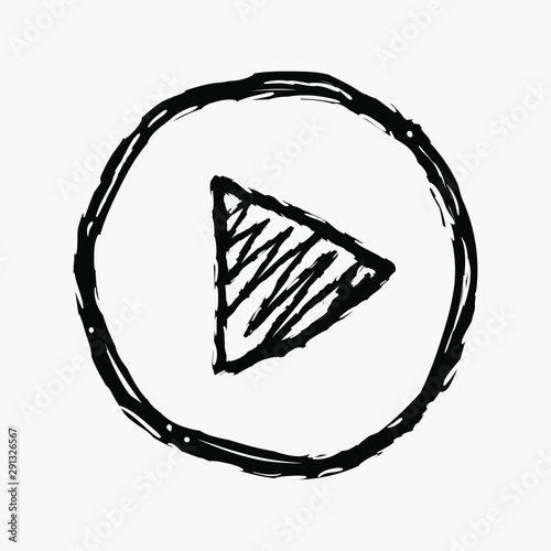 Vector hand drawn play butt...