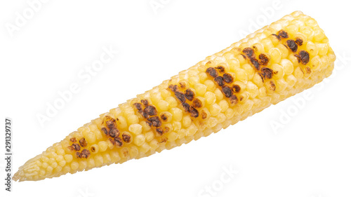 Grilled baby corn cob, paths
