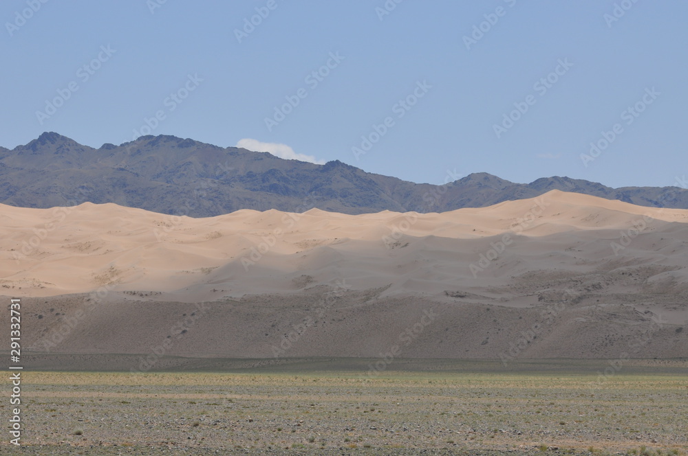Mongolie intérieure, plaine limitée par le Bardain jaran