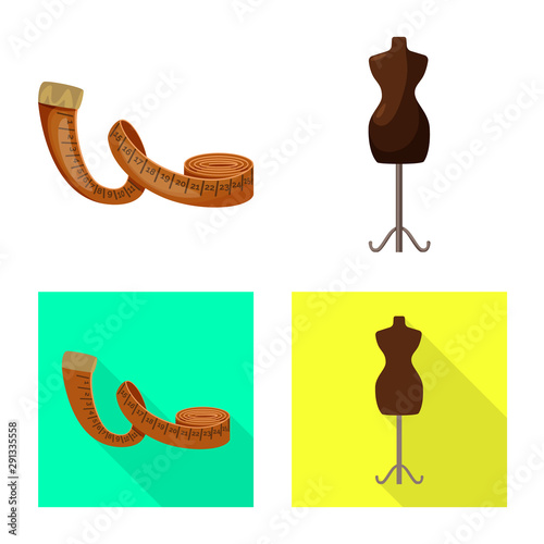Vector illustration of craft and handcraft icon. Set of craft and industry stock symbol for web.