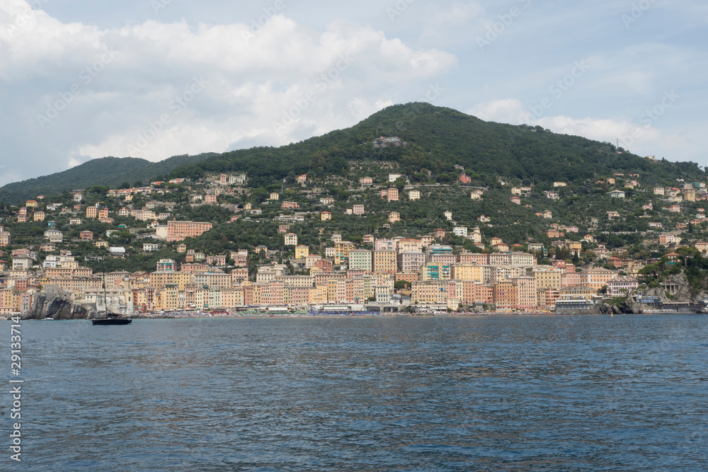On the ferry boat in front of Camogli