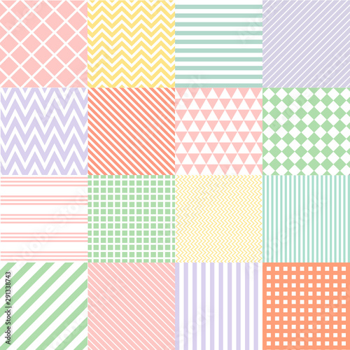 Seamless patterns with fabric texture